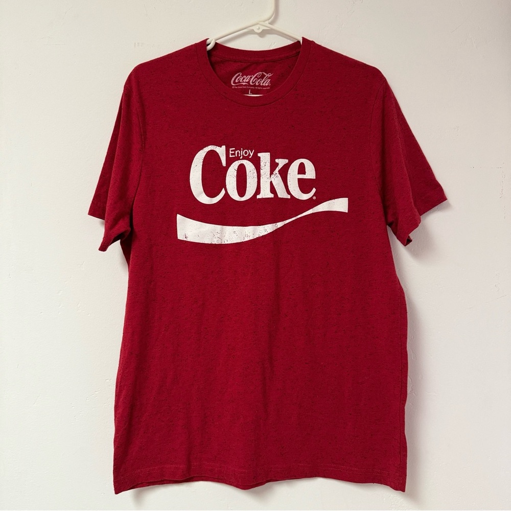 Coca-Cola "Enjoy Coke" Graphic‎ vintage Tee - Red, Size L